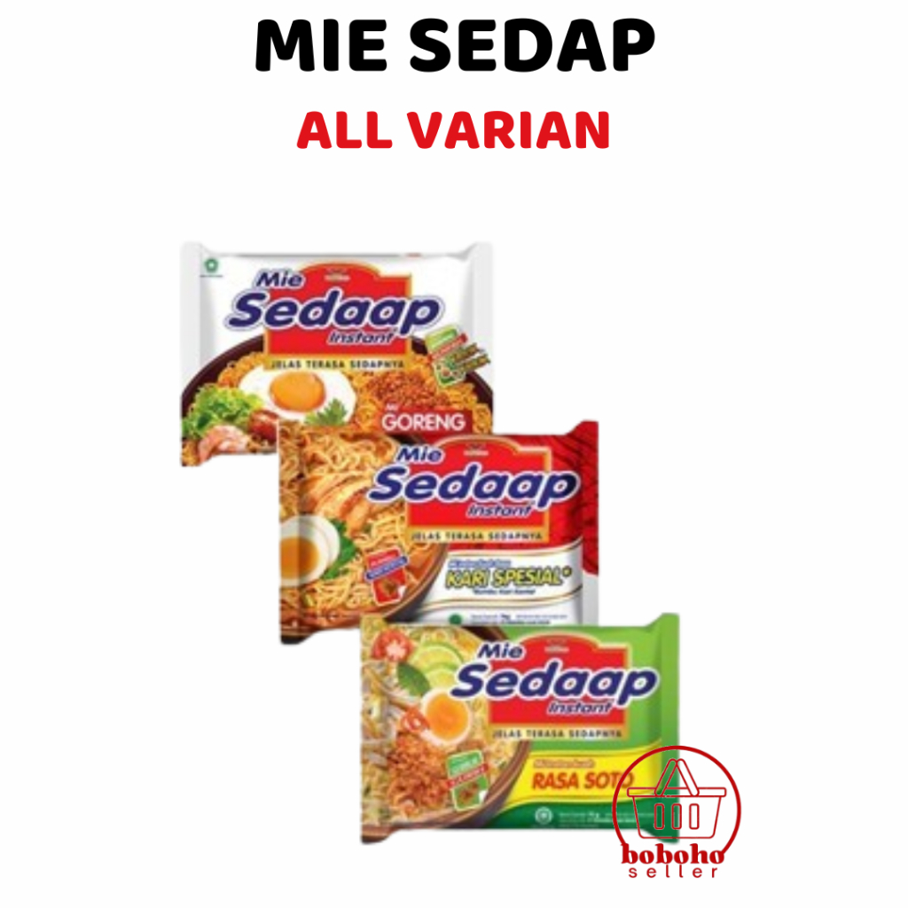 

Mie SEDAP Goreng Soto Kari Mie Sedaap Instan