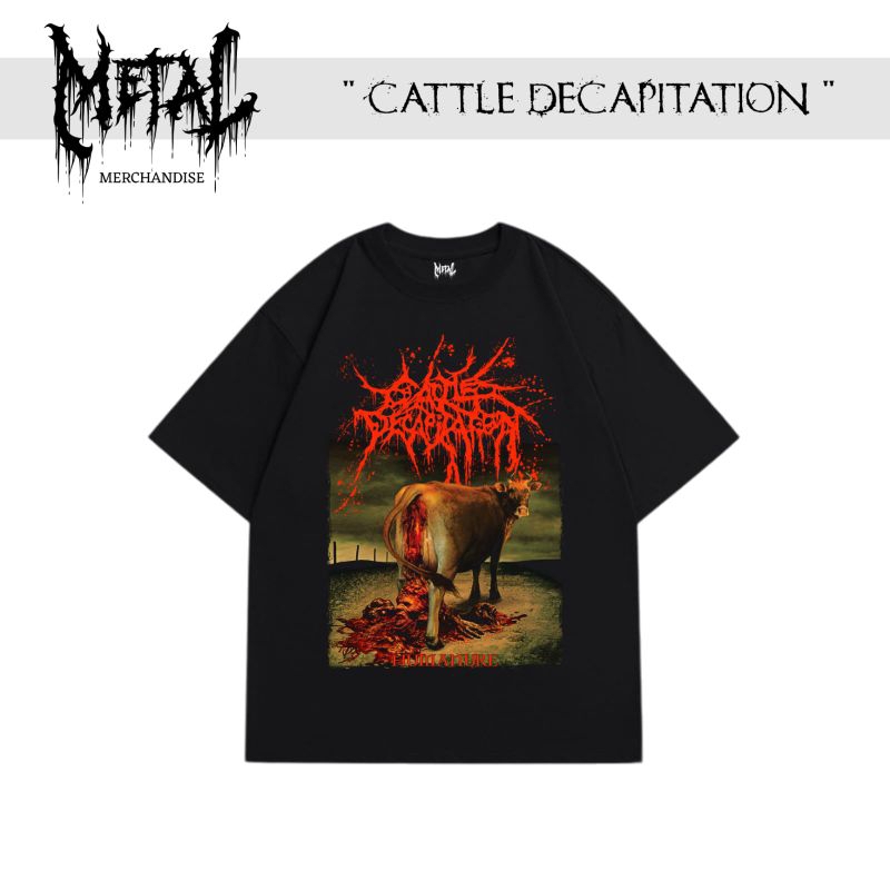 tshirt cattle decapitation kaos band metal luar negeri original