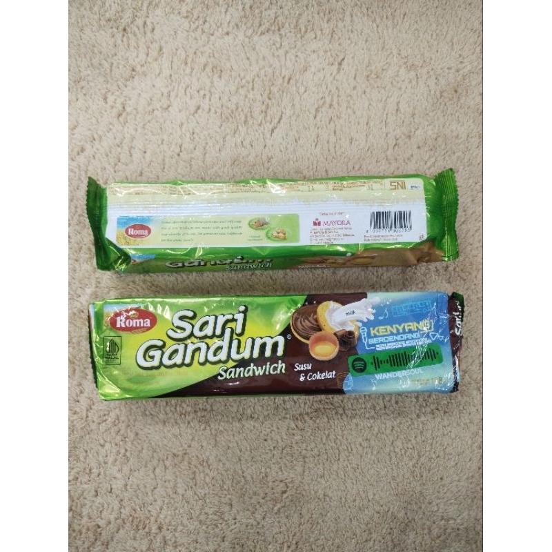 

Roma Sari Gandum Sandwich susu & cokelat 108g