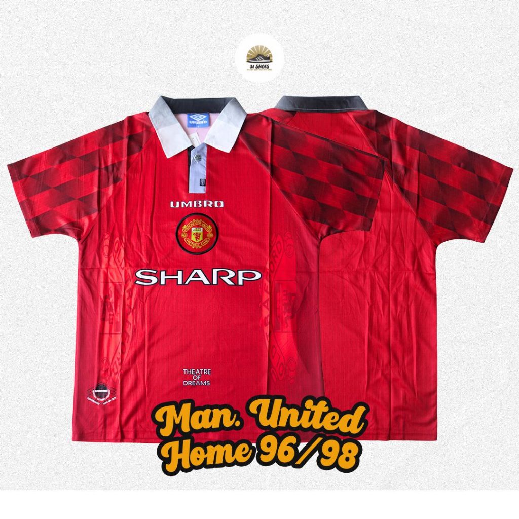 Jersey Retro Manchester United Home 1996/1998