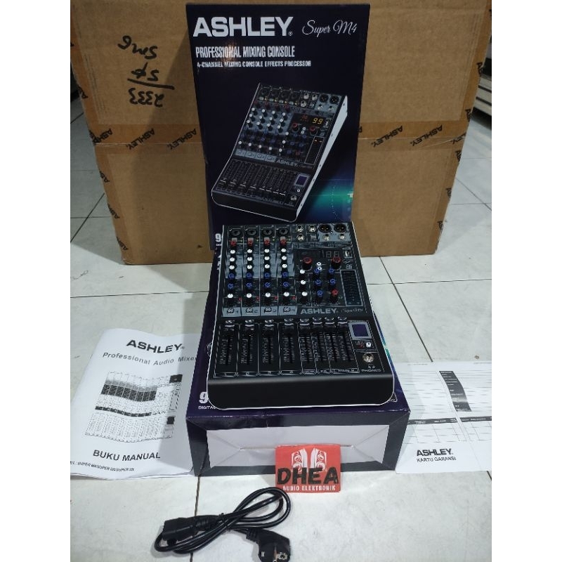 MIXER ASHLEY SUPER M4 6 CHANNEL M 4 M-4 6CH usb bluetooth original garansi resmi