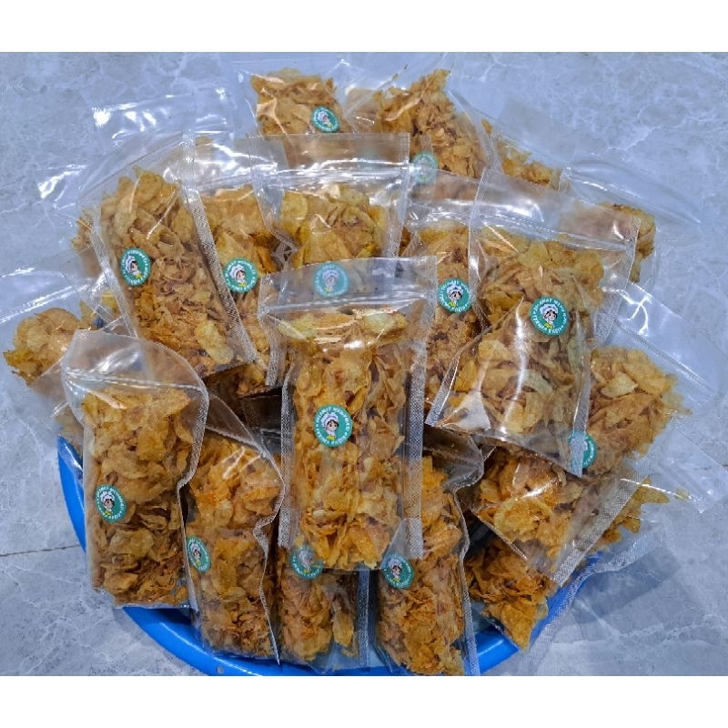 

Kripik Kentang Ebi Bawang goreng/Camilan kripik kentang 100gr - 200gr