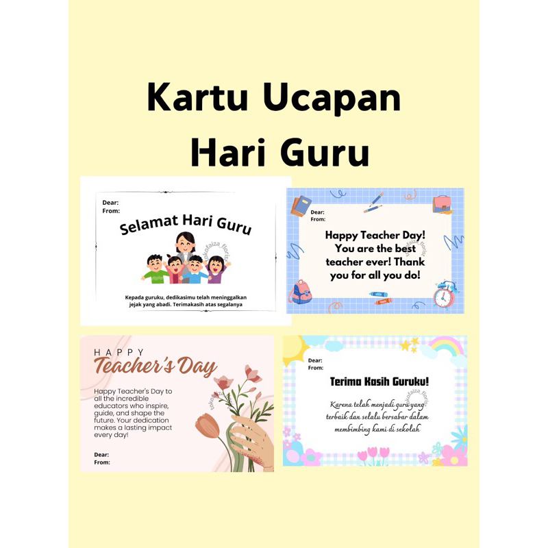 KARTU UCAPAN HARI GURU GREETING CARD HARI GURU