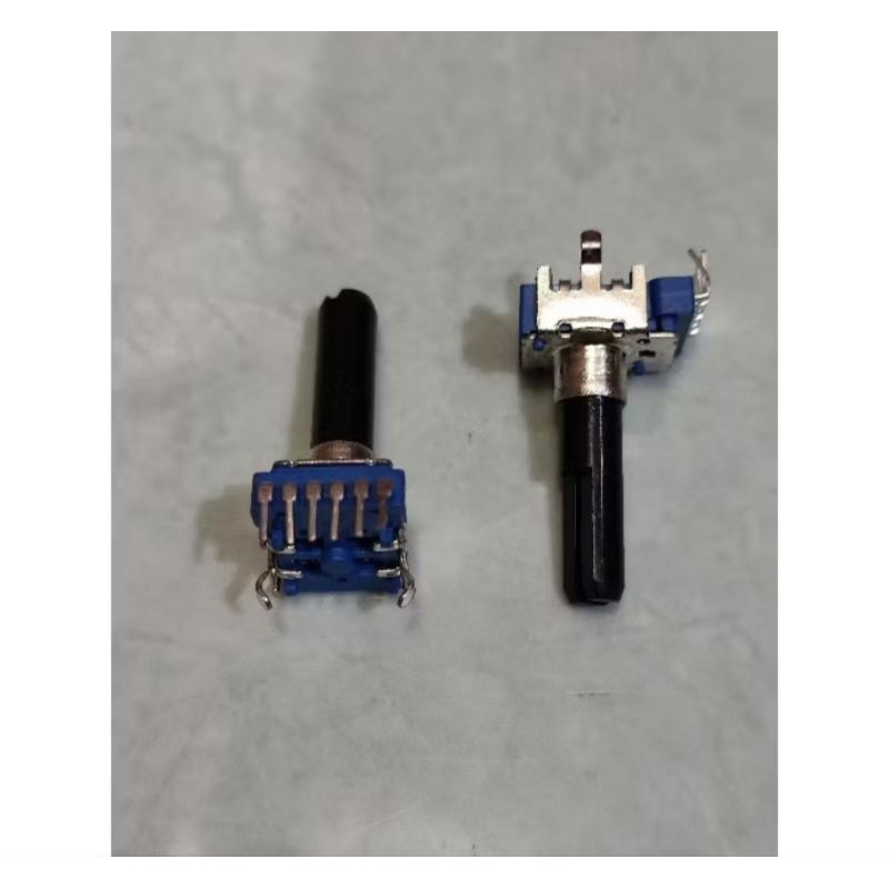 Potensio Mixer 6Pin 50k Stereo tekuk as 2 cm