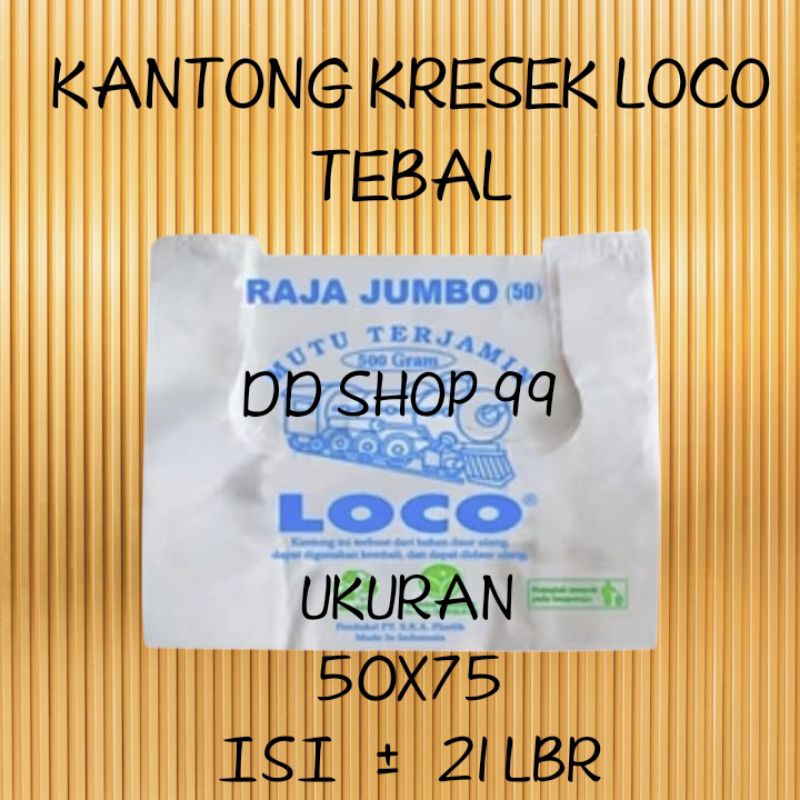 Plastik Loco putih Uk 50 / Kantong Plastik loco/kantong jumbo