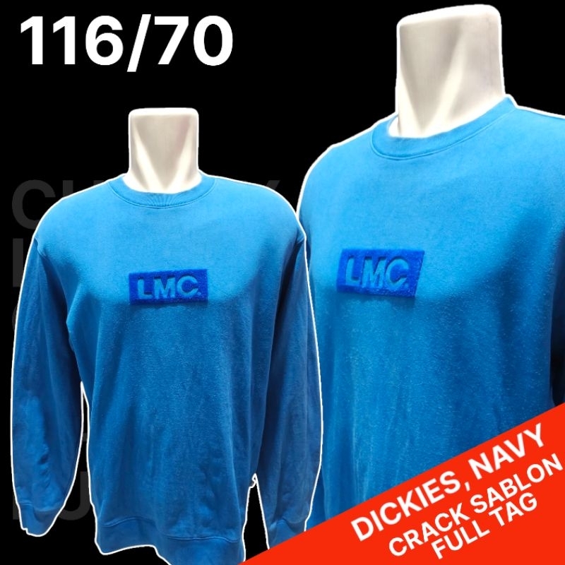 Sweater Biru LMC Original/Crewneck Biru LMC Original/CN BIREL LMC Original - Thrift/Preloved/Second