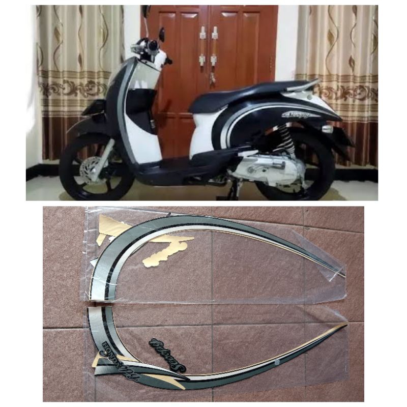 Striping Honda Scoopy karbu 2012 / Sticker Standar Scoopy Karbu 2012