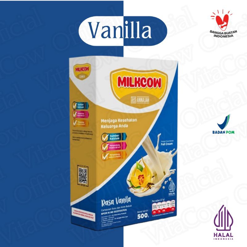 

Lazenna official - Milkcow Susu Sapi Penggemuk Rasa Vanilla 500 gram
