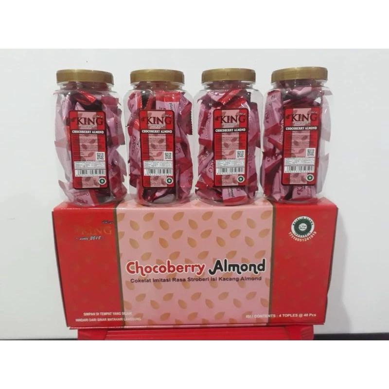 

1 Toples (Isi 40 Pcs) Chocoberry Almond d’king