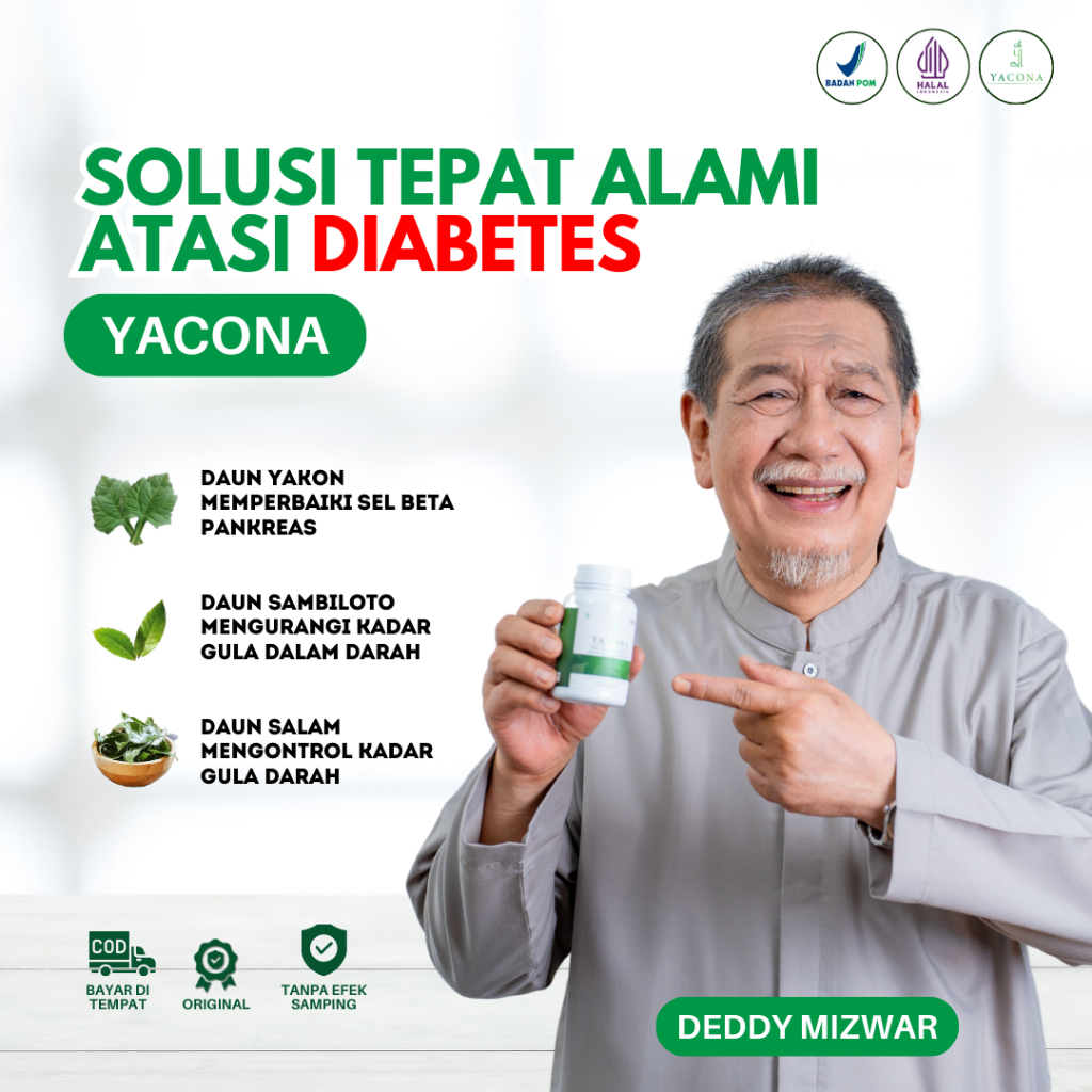 Yacona Kapsul Diabetes Herbal Gula Darah Tinggi Isi 60 Kapsul