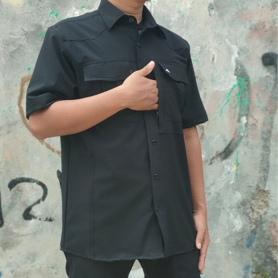 Kemeja Pria Lengan Pendek Kameja Lapangan Baju Outdoor