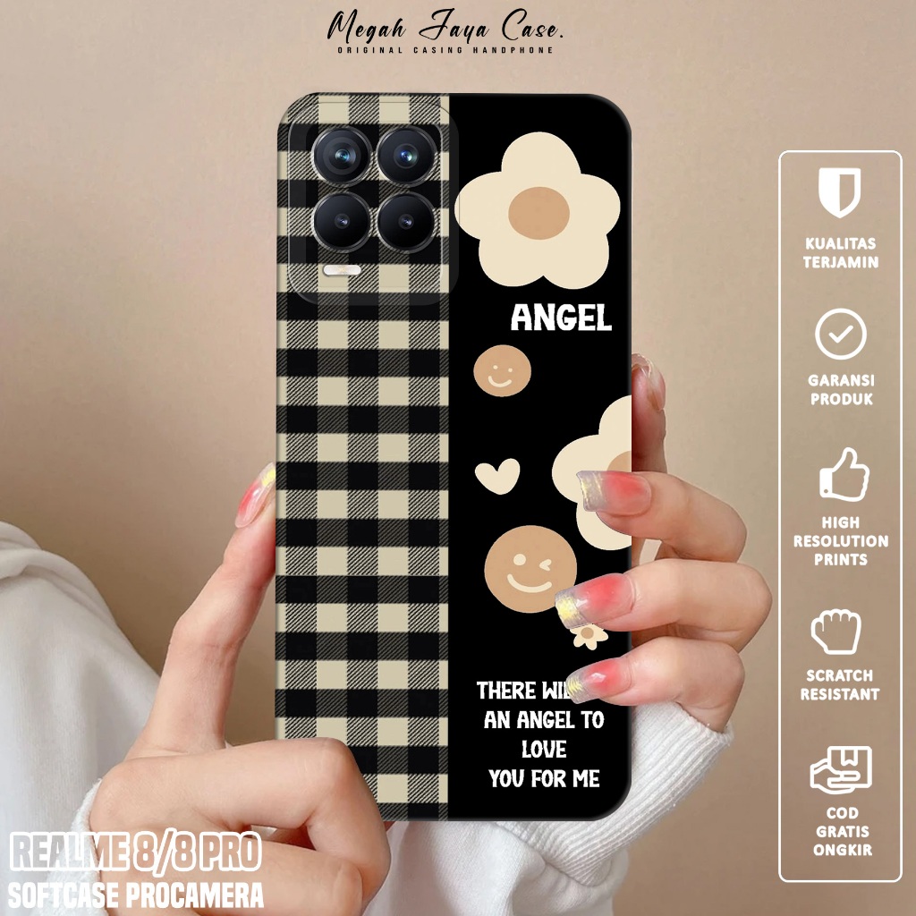Softcase Hp REALME 8 / REALME 8 PRO - Case Hp REALME 8 / REALME 8 PRO Motif BUNGA - Silikon Hp REALM