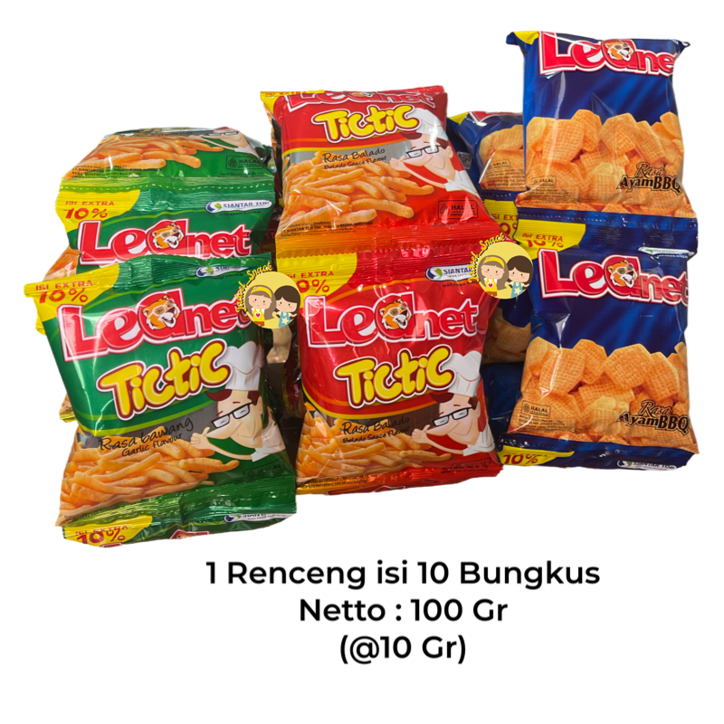

TicTic Leonet 10 X 10 Gr Rasa Original Pedas Ayam BBQ By Jadoel_Snack