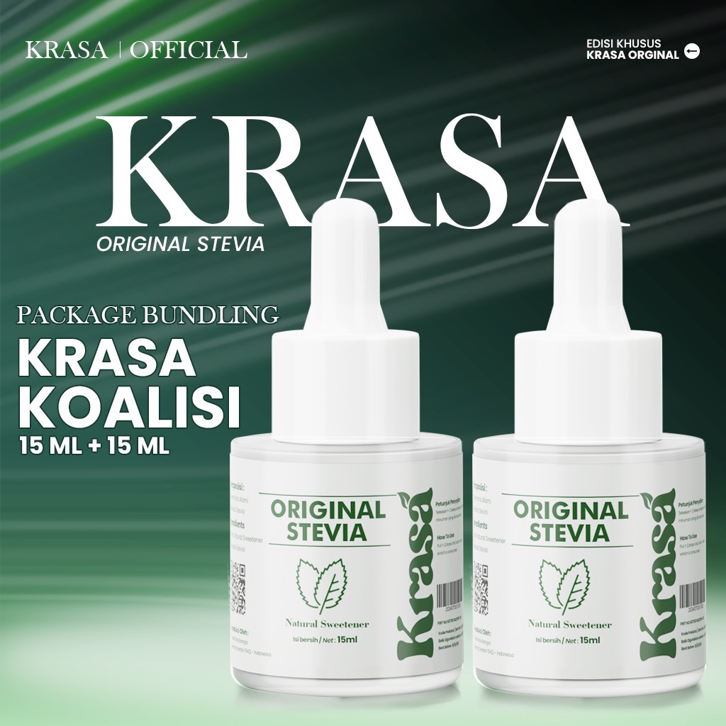 

KRASA STEVIA ORIGINAL PAKET KOALISI 15ML + 15ML
