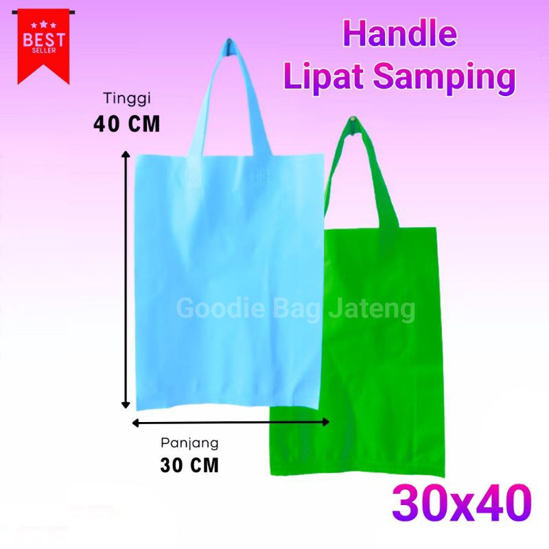 

(isi 12 PCS) Goodie bag HLS 30x40 | Tas Hajatan | Tas sponbond murah Harga per Lusin