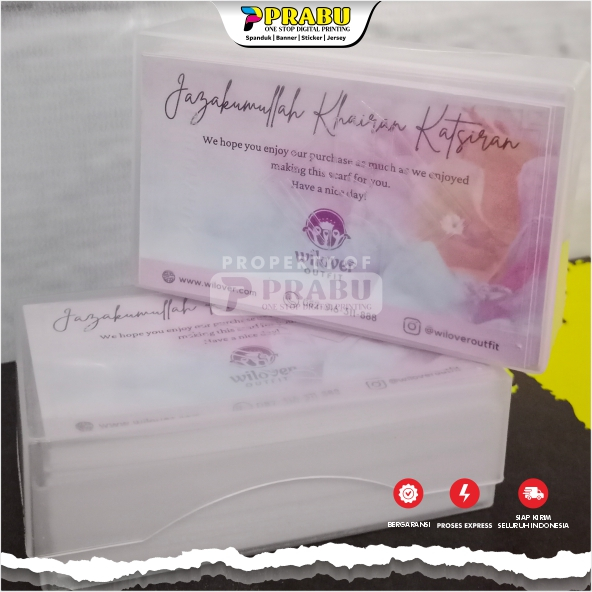 kartu nama / tanda pengenal / isi 100pcs