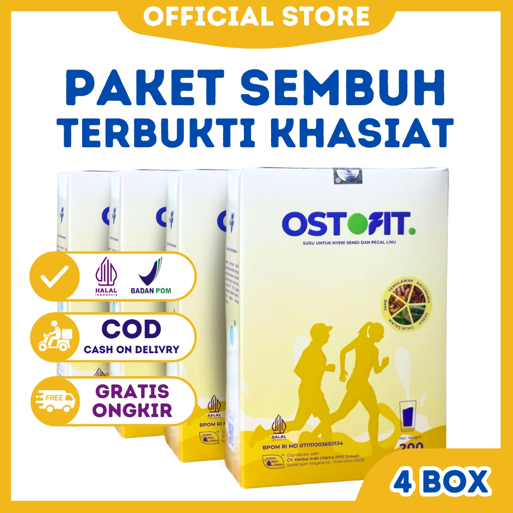 

OSTOFIT - Susu Herbal Alami Untuk Mengobati Asam Urat dan Nyeri Sendi Tanpa Efek Samping 4 Box