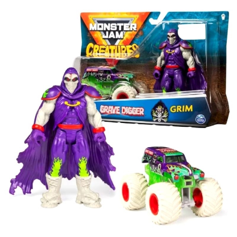Spin Master Monster Jam Creatures Grave Digger x Grim