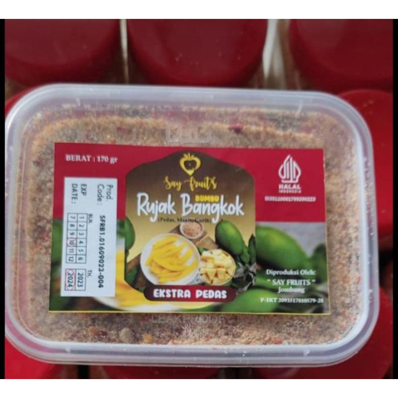 

BUMBU RUJAK BANGKOK ASLI 170GRAM MANTULLL BUAT RUJAK KIOJAY JAMBU BENGKOANG KEDONGDONG SEGALA MACAM BUAH