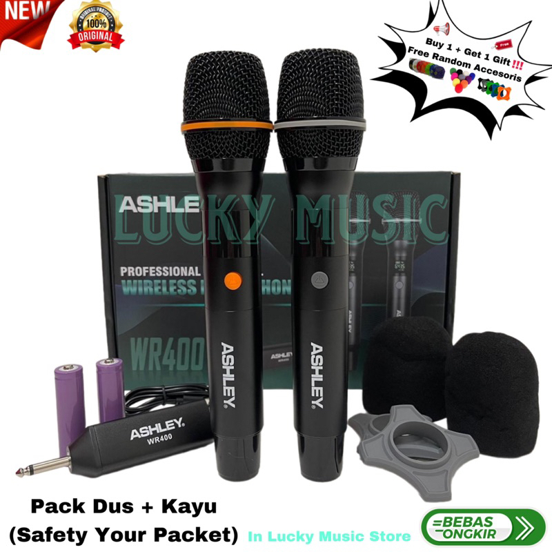 Mic wireless Ashley wr 400 Original mic WR 400 mic wr400 mic ashley mic transmitter