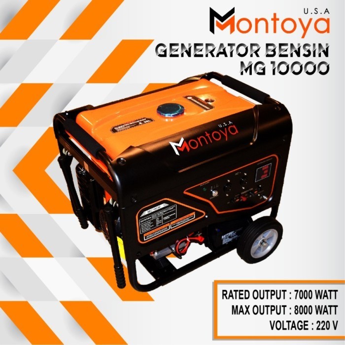 Genset 10 KVA Gasoline Generator MG 10000 Montoya USA Technology / Genset Bensin 7000 watt