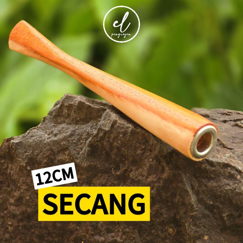 pipa once SECANG 12CM once pipa bahan kayu secang pilihan sedotan secang premium