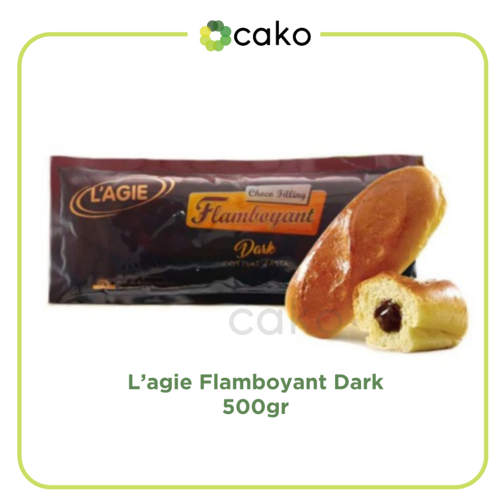 

L'agie Flamboyant Dark Choco Filling Cokelat 500gr / Pasta Isian Selai Topping Roti Kue