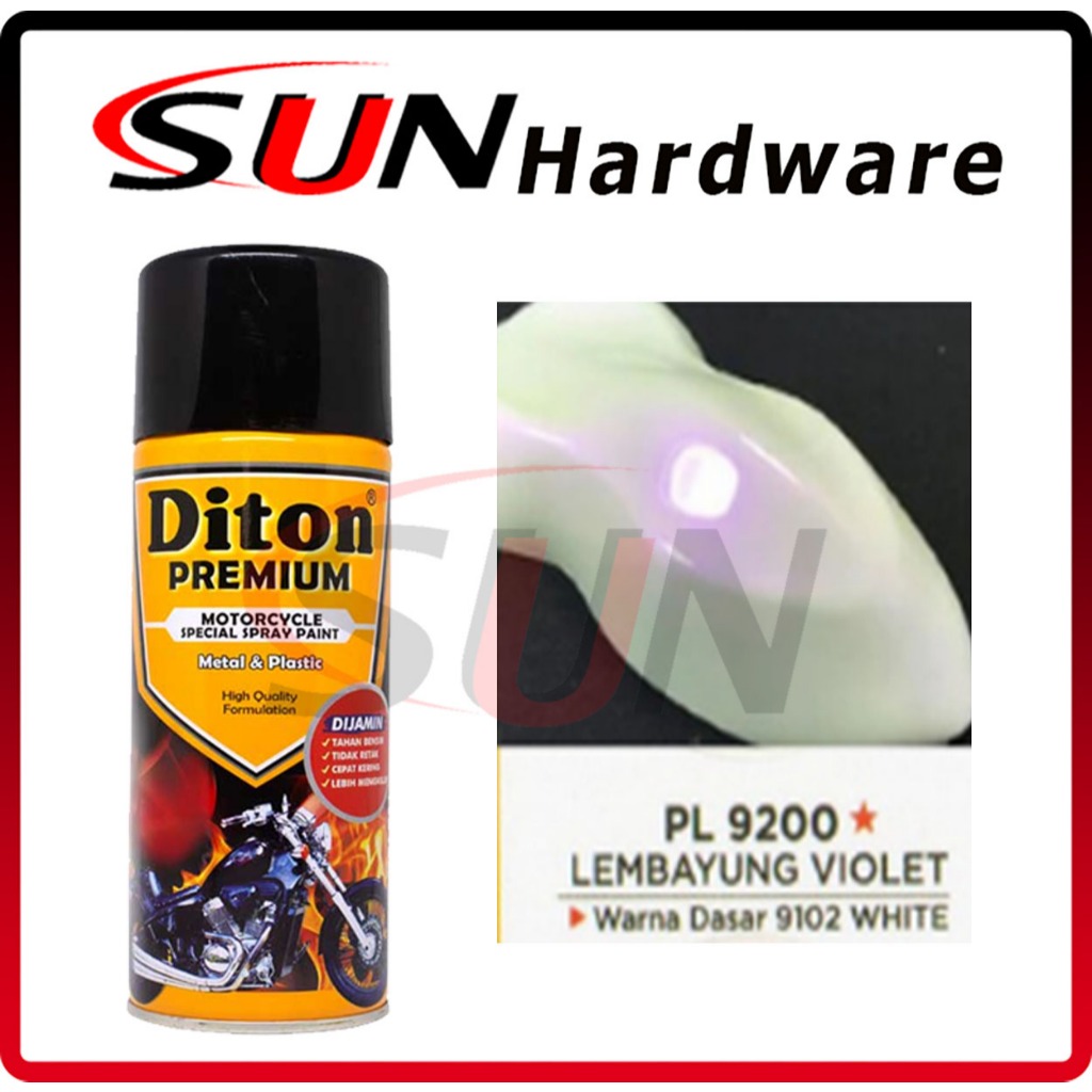 Pilox Diton Premium 400 cc Lembayung Violet Pl9200 Pilox Pylox Cat Semprot Ungu