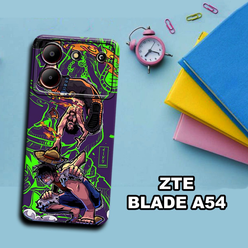 S6-Softcase procamera untuk ZTE BLADE A54  Terbaru - ZTE BLADE A54 - bahan karet lentur-Motif  anime