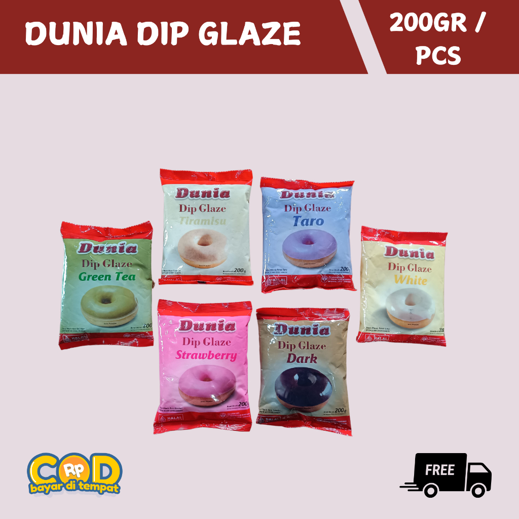 

DUNIA Dip Glaze Kemasan 200 GR ALL VARIAN EXD 2025