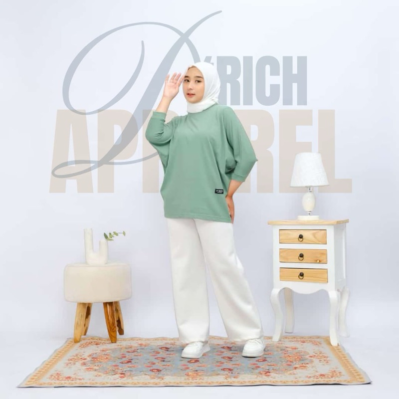 Atasan Batwing Wanita / Kaos Batwing Polos / Batwing Kekinian / Atasan Batwing Jumbo / Batwing Model