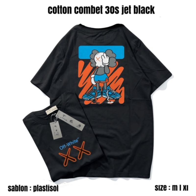 t-shirt branded off white premium full tag washing