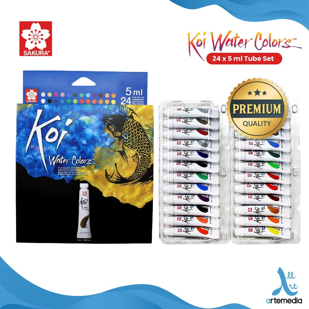

Gramedia Surabaya - Sakura Koi Watercolor Tube 5ml Set24 Cat Air