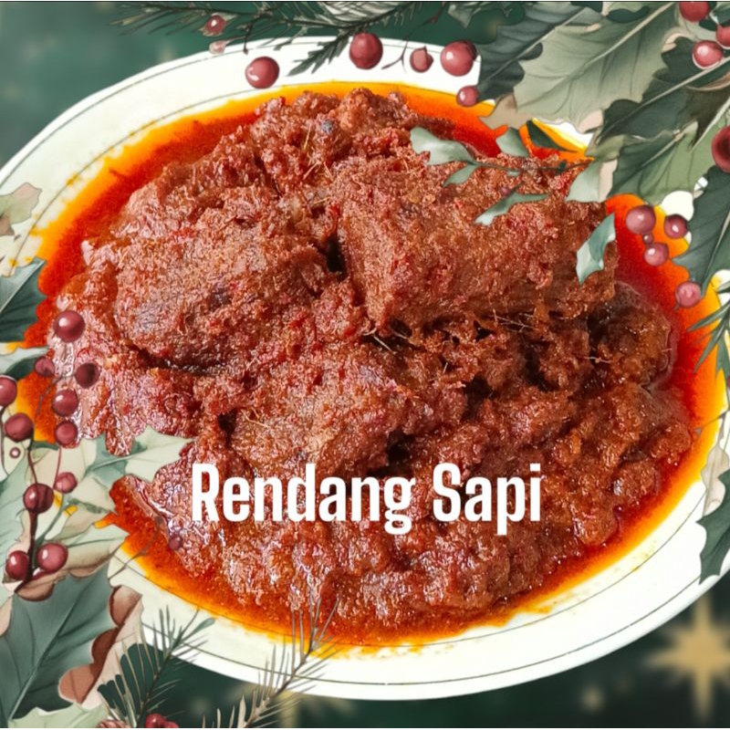 

Rendang Sapi Khas Minang berat 250 gram isi 5 potong daging