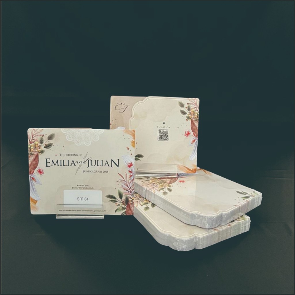 Blangko Undangan Nikah SAMARA 04 I Undangan Murah Simpel Terbaru I