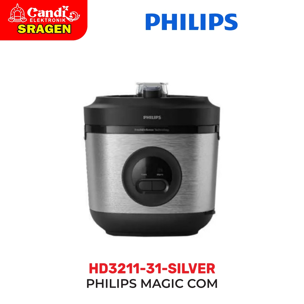 PHILIPS magic Com 1,8 Liter Stainless Steel - HD3211-31-SILVER