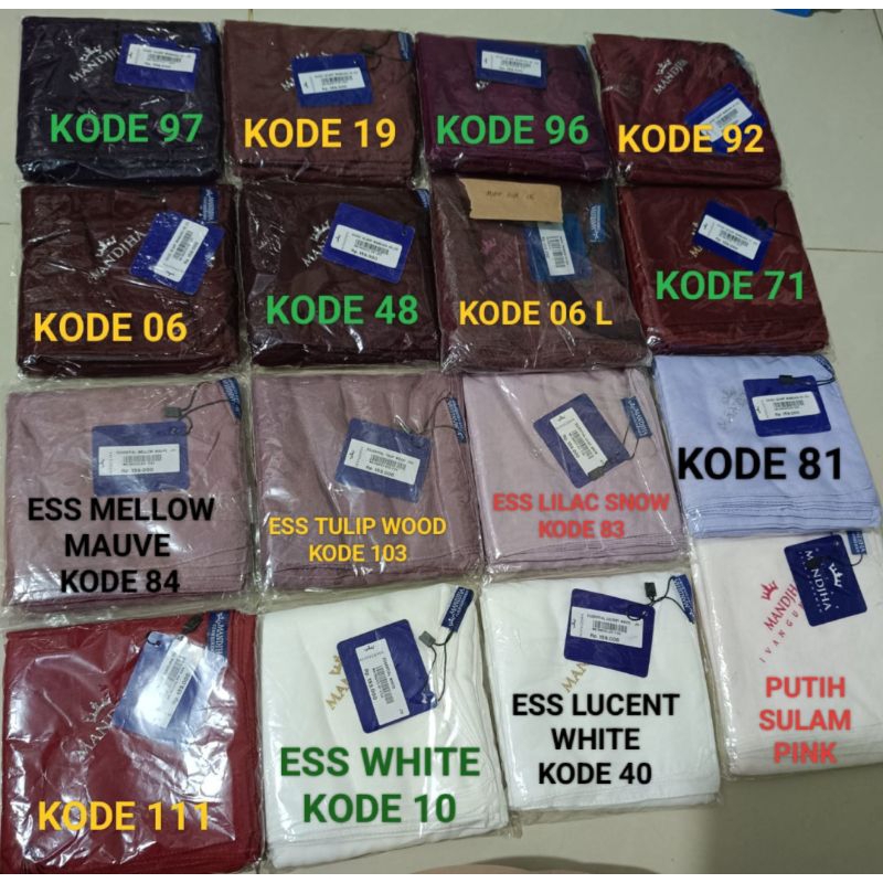 MANDJHA HIJAB IVAN GUNAWAN FASHION ORIGINAL SCARF PUTIH GADING,BROKEN WHITE KODE 10 & 53, ADA JUGA P