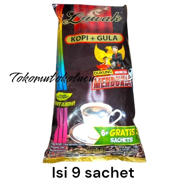 

luwak kopi gula isi 9 sachet