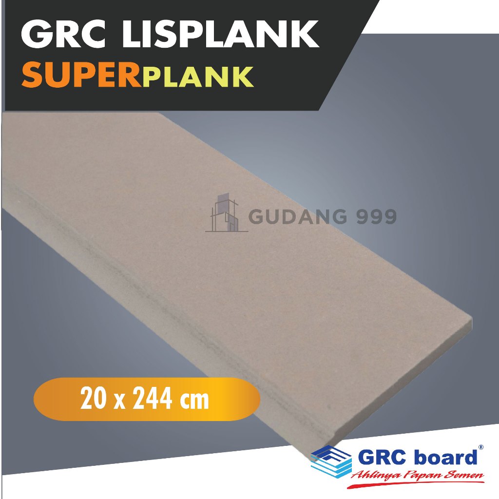 Lisplank Grc 20cm Bavel / Super Plank Polos / Lis Plank Grc