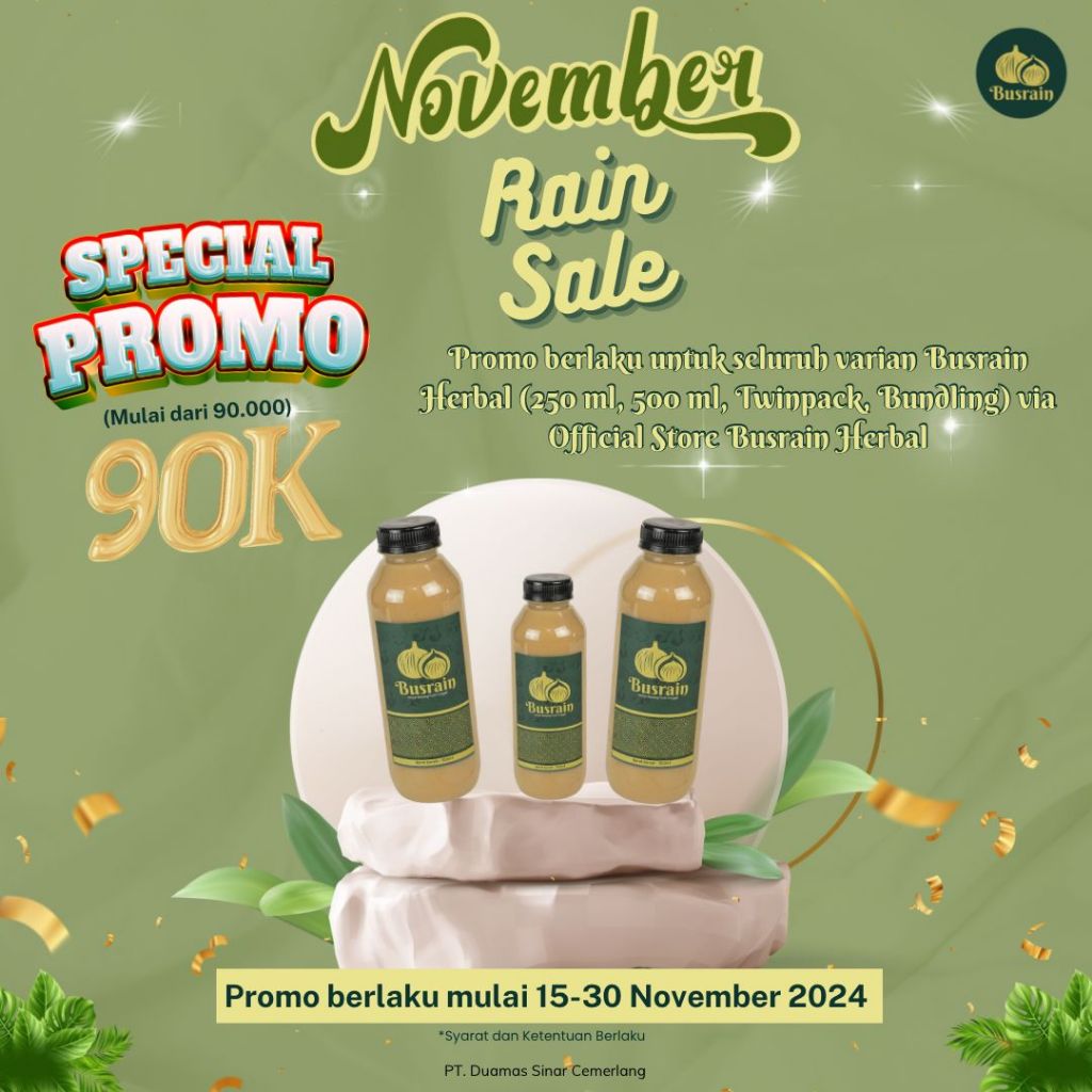 

Busrain Herbal Jus Bawang Putih Tunggal