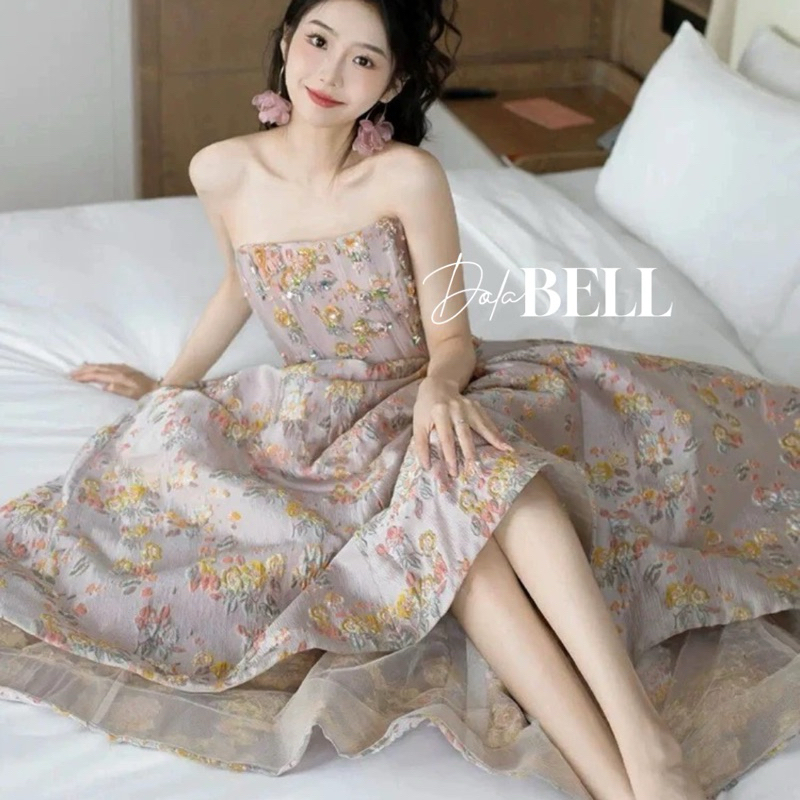 Maegi dress  | tube dress wanita S-2XL Gaun pesta  (model kemben) Avail dress big size dress premium