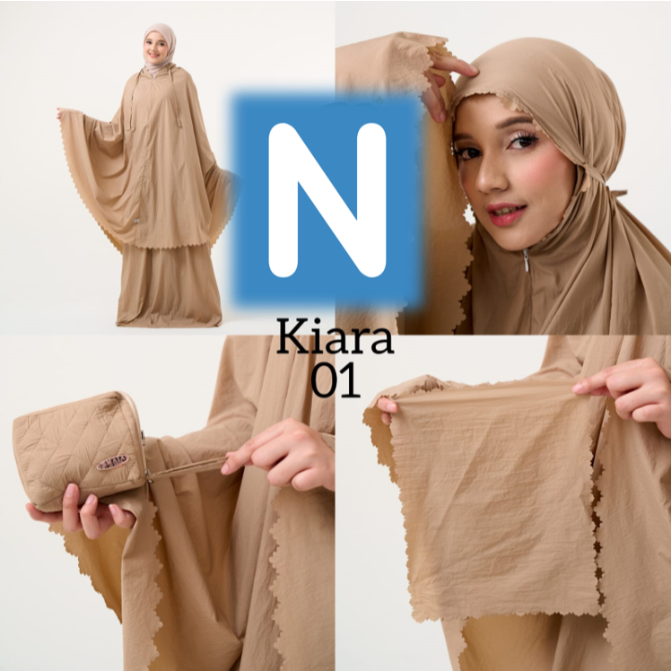 Mukena  Traveling Warna Polos Cantik Super Comfortable Mukena Ukuran Kecil dan Sangat Ringan