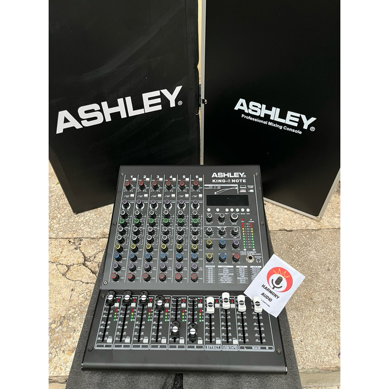 Mixer Mikser Audio Ashley KingNote 6 original 6 chanel 6ch plus hardcase efek alesis