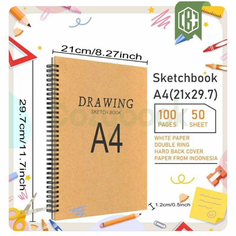 

Buku Gambar Buku Sketsa Sketchbook Wired a4 Craft Cover Jilid Spiral Buku Sketsa Buku Gambar tebal