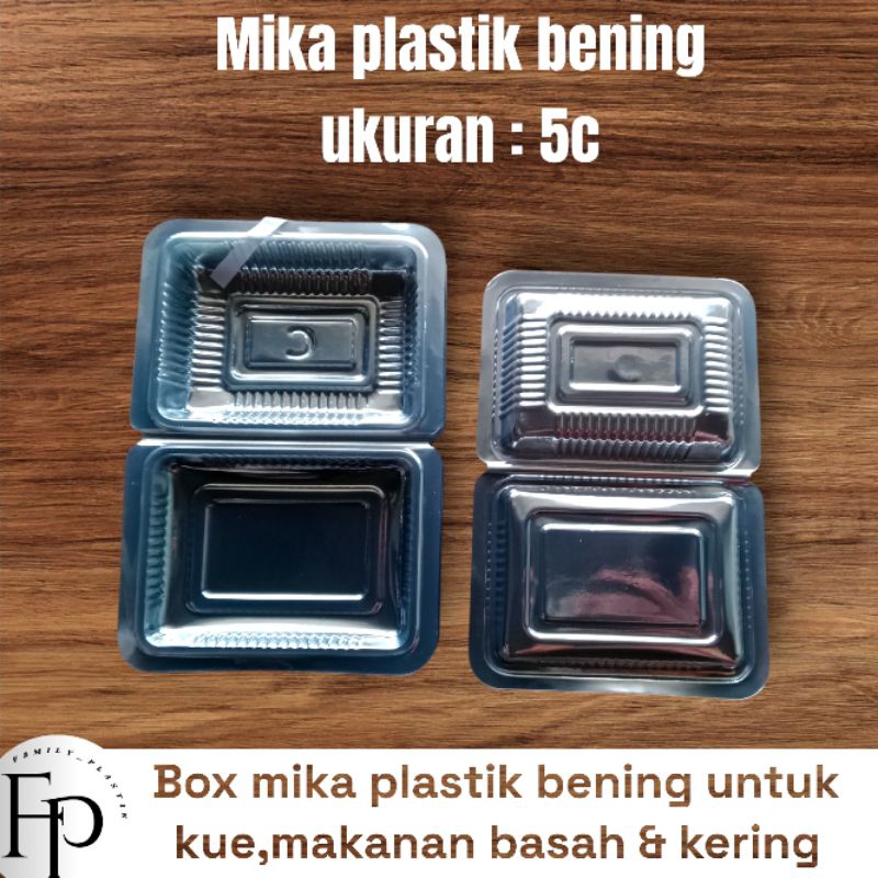 mika box plastik 5c 1pack isi 100 pcs || mika plastik || box mika plastik
