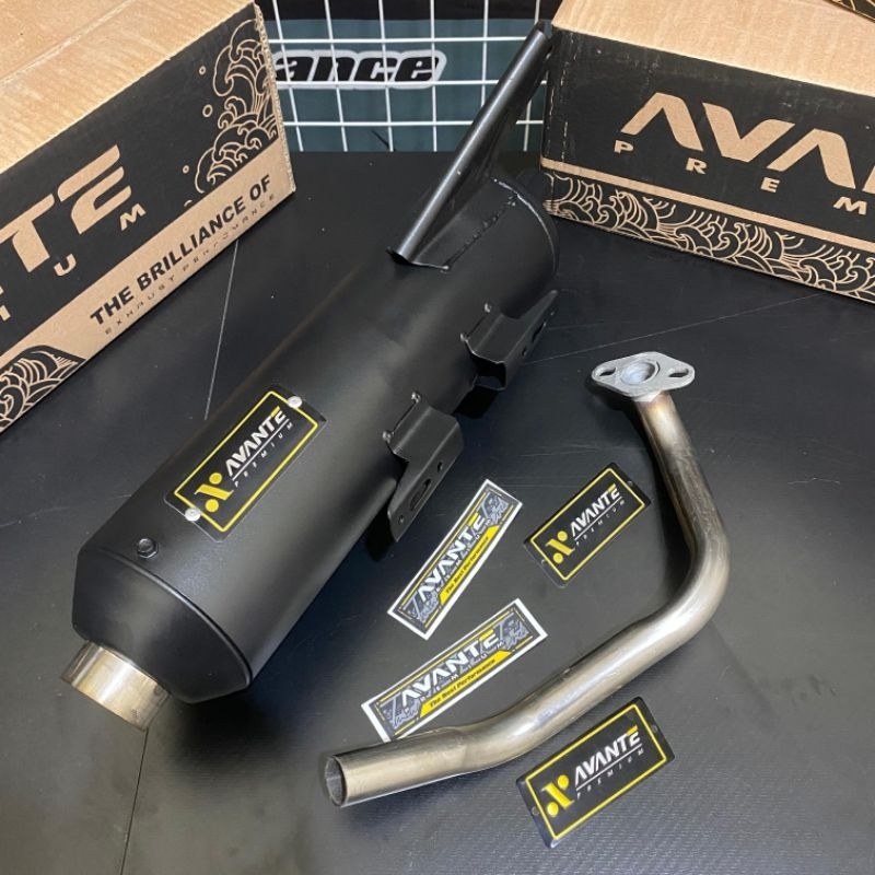 Knalpot Fullsystem Original AVANTE PREMIUM Non Cover Tameng Motor Beat Vario Pcx 160 Aerox Nmax Scoo