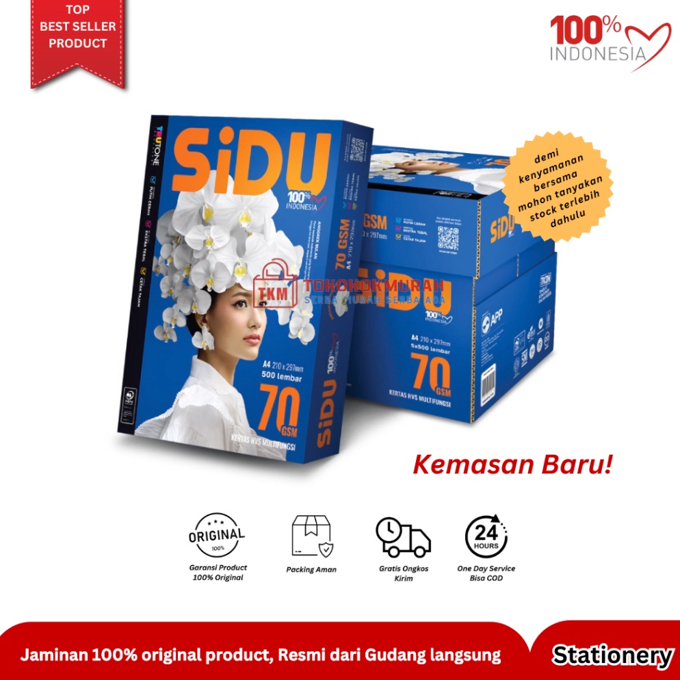 

KODE U8C KERTAS HVS Sidu A4 7 Gr Rim