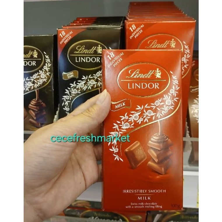 

Jual coklat Lindt Lindor 18 indiviual pieces pack 200 gr