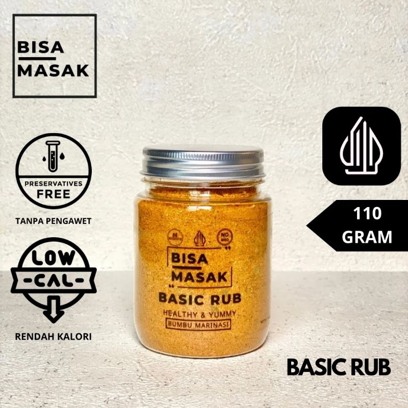 

[BISA MASAK] Basic Rub - Bumbu Marinasi - Bumbu Rendah Kalori - 110g