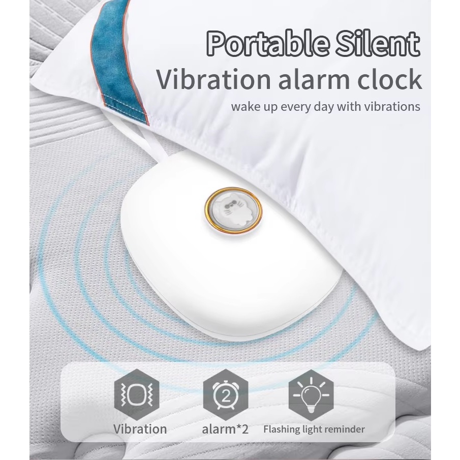 Alarm Jam Fungsi 3 Level Getaran Tanpa Suara Anti Kaget - Promo